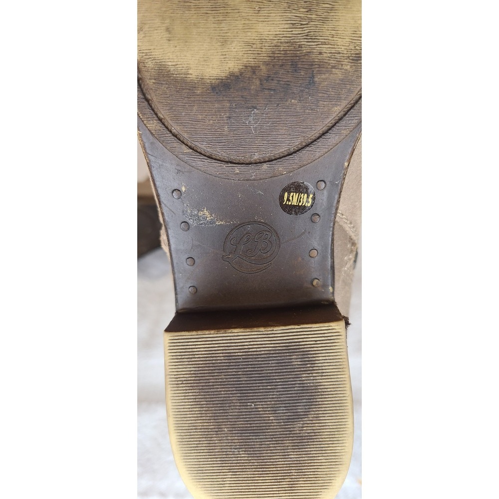 Lucky Brand Ankle Boots Women's 9.5 Brown Leather Shearling Trim Zip-Up Shoes - Picture 9 of 9